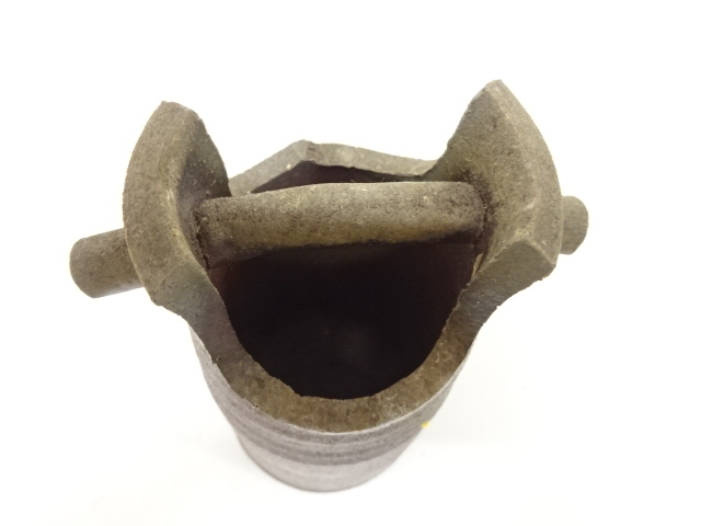  備前焼　浦上光弘造　一輪花入